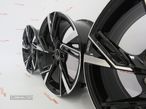 Jantes Look Audi Rs6 19 x 8.5 et40  5x112 preto+ polido - 6