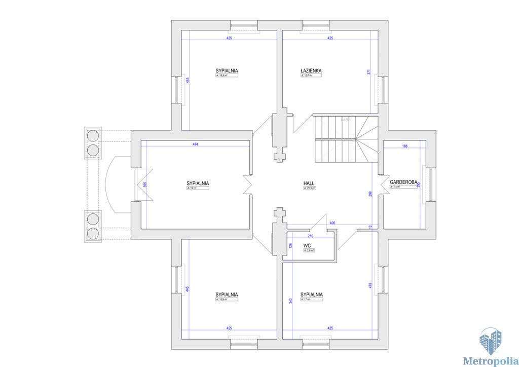 Dom 313m2, 6 pokoi, Zalesie Górne Wyżyny.-19