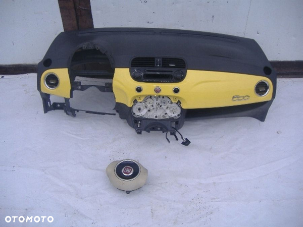 FIAT 500 AIRBAG DESKA ROZDZIELCZA KONSOLA - 1