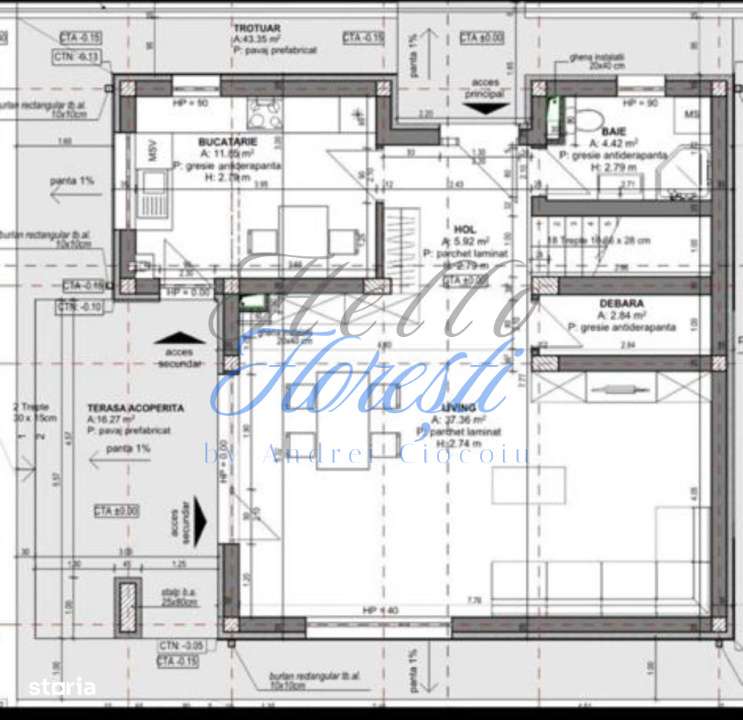 Casa individuala in constructie, 4camere 3 bai, 420mp teren, Luna de S - Imagine principală: 4/4