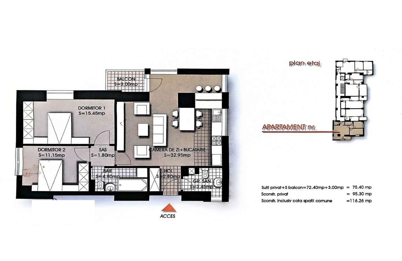 Apartament 3 camere Banu Manta - Victoriei | Bloc Nou |Parcare |Metrou-7