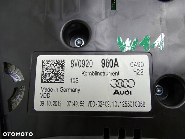 LICZNIK ZEGARY 8V0920960A AUDI A3 8V 2.0 TDI CRB - 7