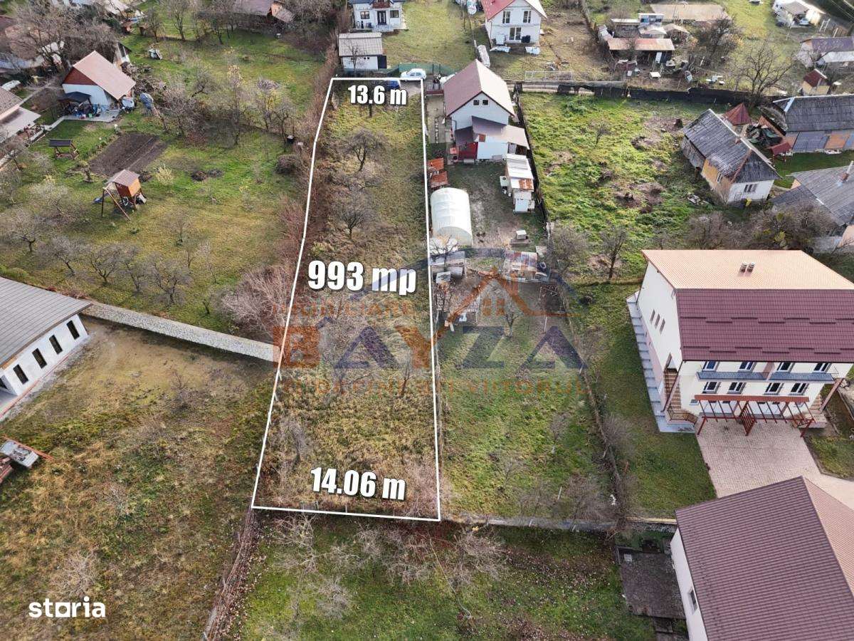 Teren intravilan Baia Sprie, strada Macului, 993 mp cu utilitati - Imagine principală: 2/4
