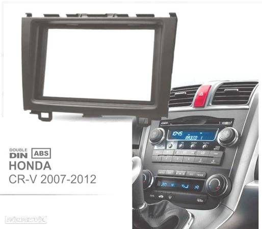 MOLDURA ADAPTADOR PRETO PARA RADIO 2-DIN PARA HONDA CR-V 07-11 - 1