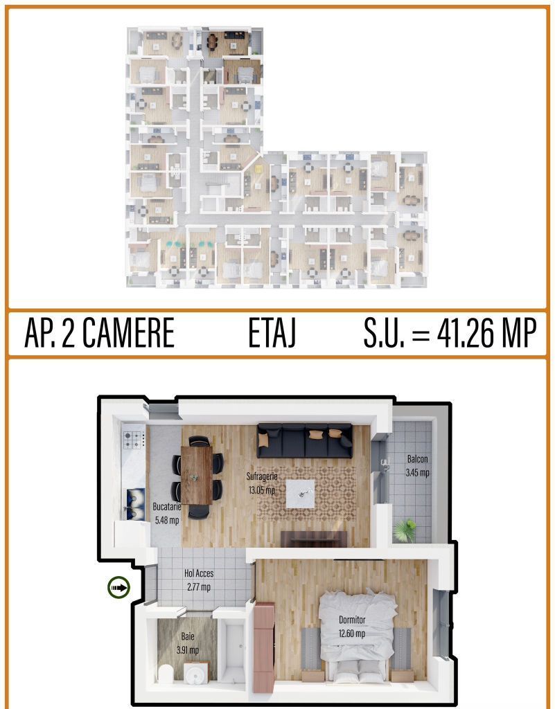 Apartament Modern - Bloc Nou - 0% Comision - Militari Residence