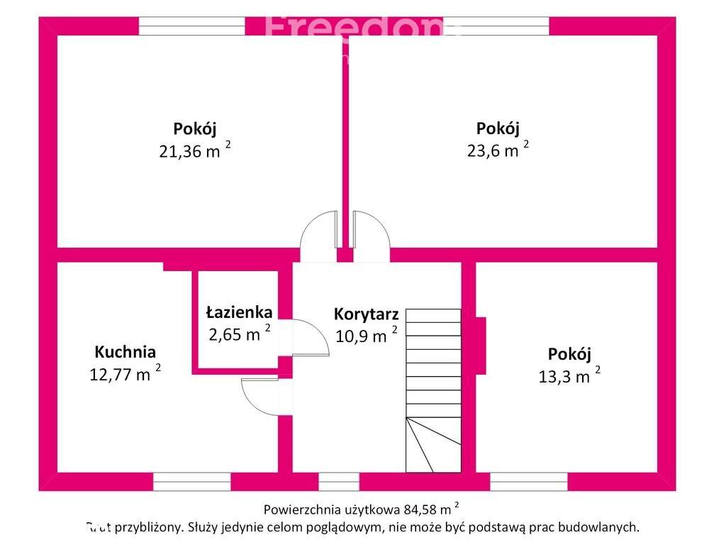 3 pokoje z tarasem i ogródkiem, 84 m², 1 piętro - Pełny obrazek: 5/10
