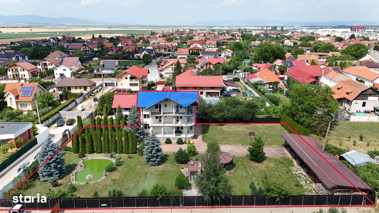 Vilă deosebită cu grădină superbă și panoramă - Ghimbav, ultracentral - Imagine principală: 3/20