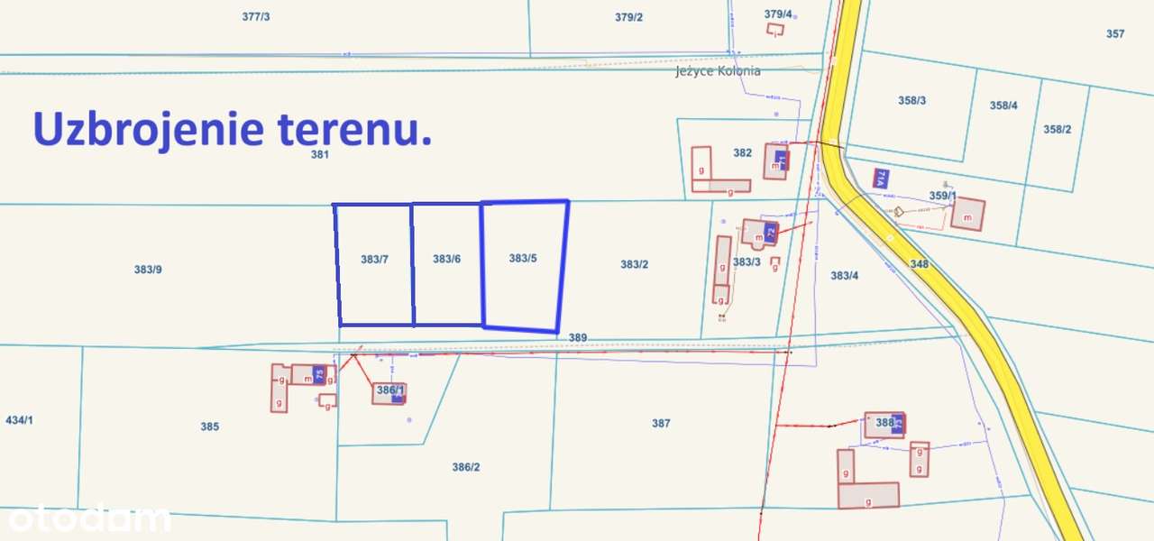 Jeżyce - 3 działki budowlane na sprzedaż-2