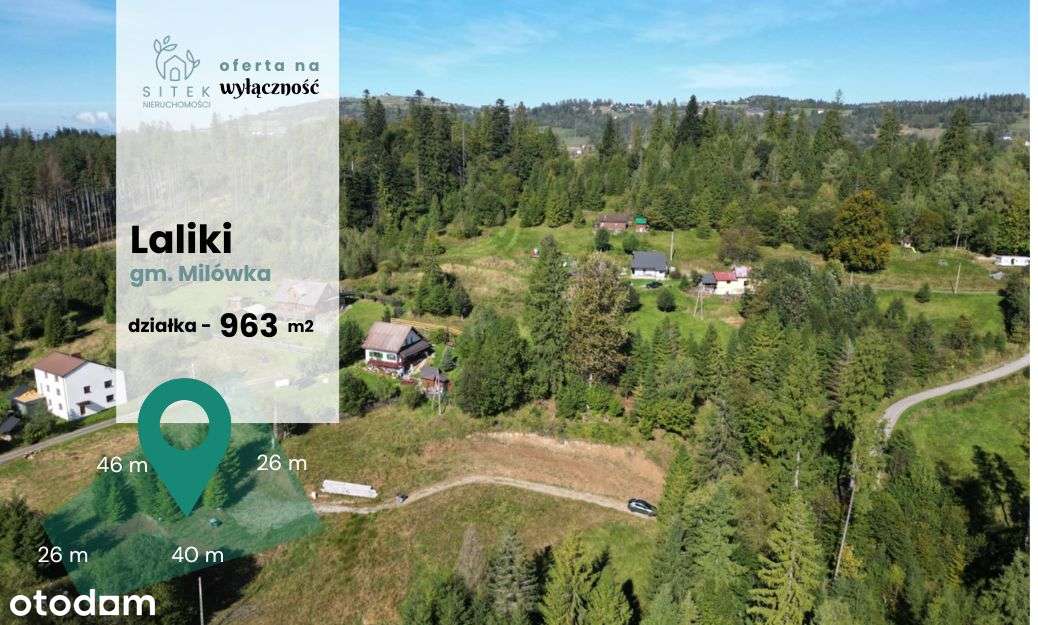 Działka w Beskidach z super dojazdem + media - Pełny obrazek: 4/9