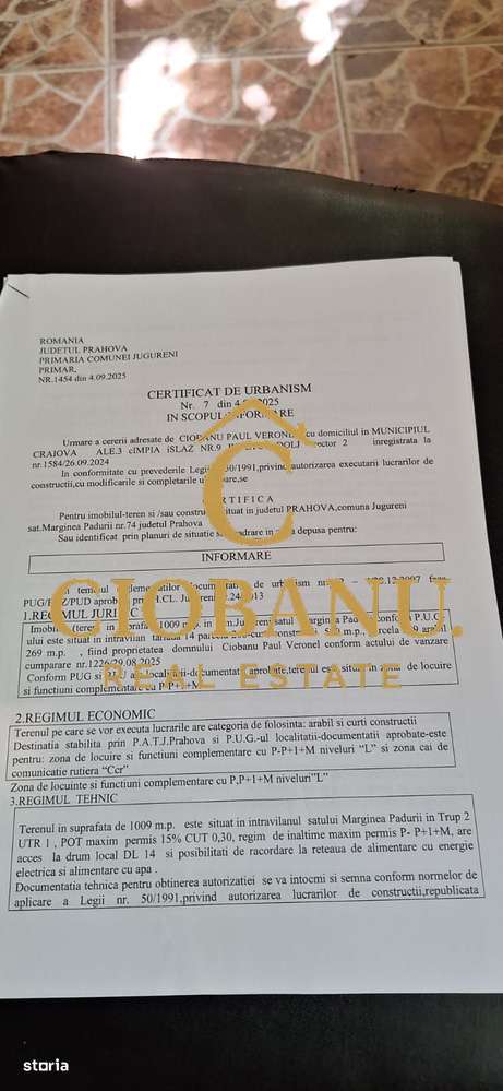 Teren cu casa batraneasca de vanzare in comuna Jugureni judet Prahova-7