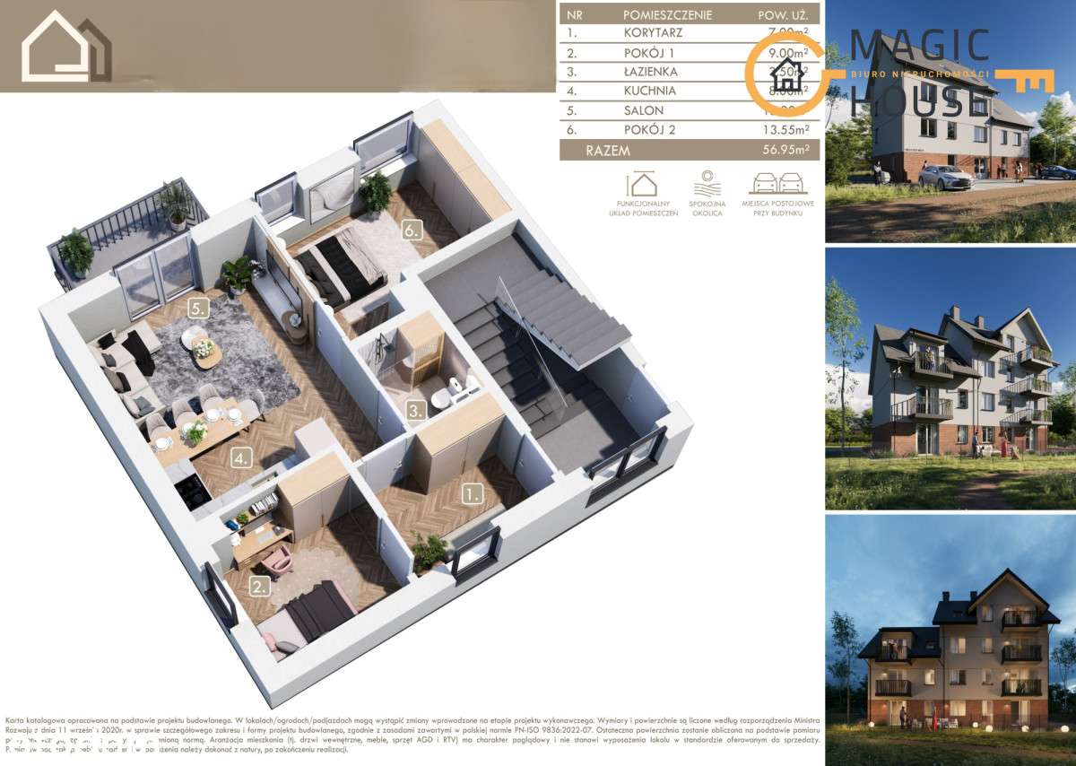 Mieszkanie 5-pokojowe w Sercu Kartuz! - Pełny obrazek: 4/7