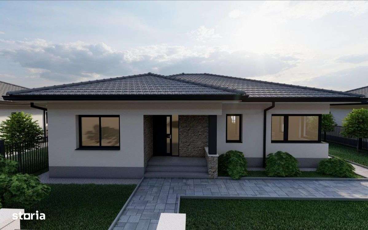 Casa pe un singur nivel,la cheie, 150 mp,teren 500 mp, in Sancrai - Imagine principală: 2/2
