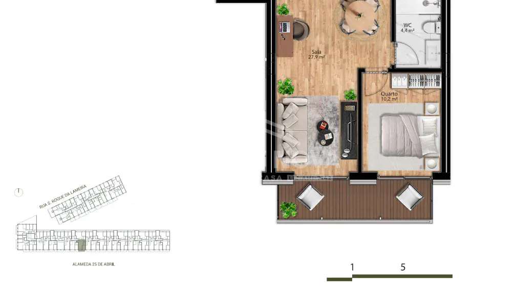 T1 Novo com Varanda a Sul, Garagem e Jardim | Junto ao Dragão, Porto-23