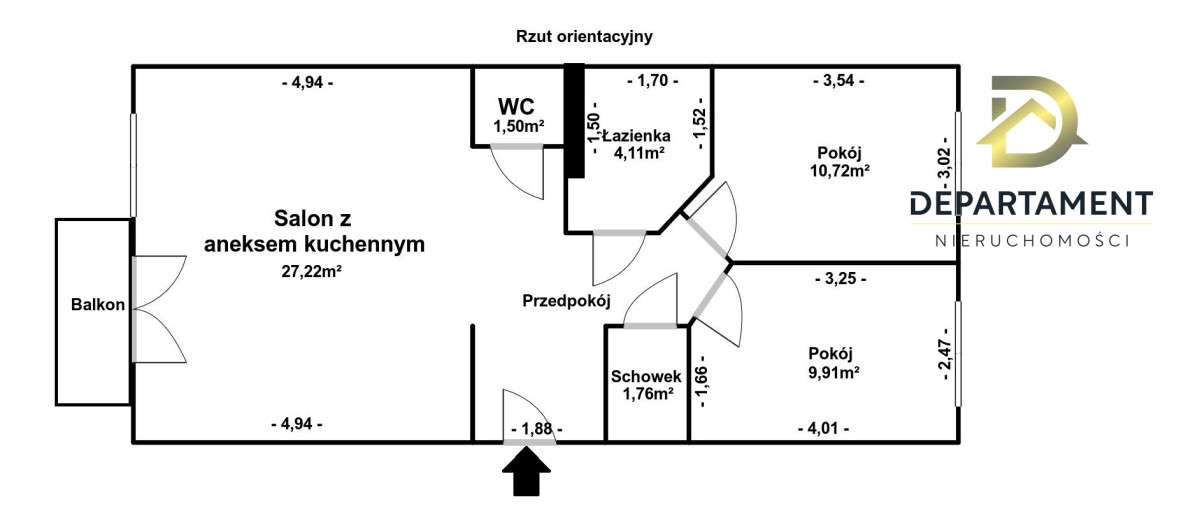 Mieszkanie 61,9m2, 3 pokoje, Piekary Śl os. Lipka-2