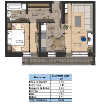 Apartament 2 camere Campulung Iezer Residence Direct Dezvoltator-7