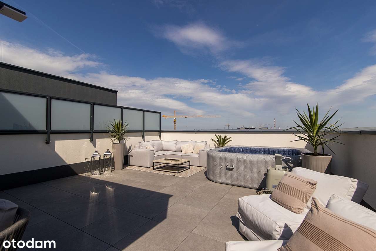 Luksusowy Penthouse z tarasem i widokiem na Warszawę-17