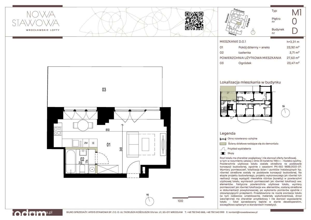 Loftowa kawalerka w centrum Wrocławia - Pełny obrazek: 5/5