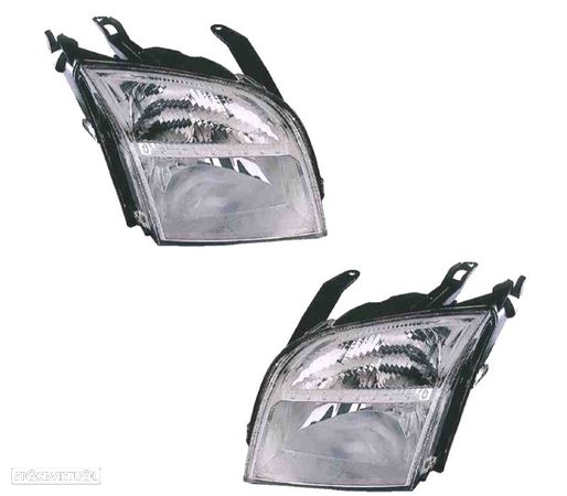 FARÓIS OPTICAS PARA FORD FUSION 02-05 COM TAMPA DE LÂMPADA - 1