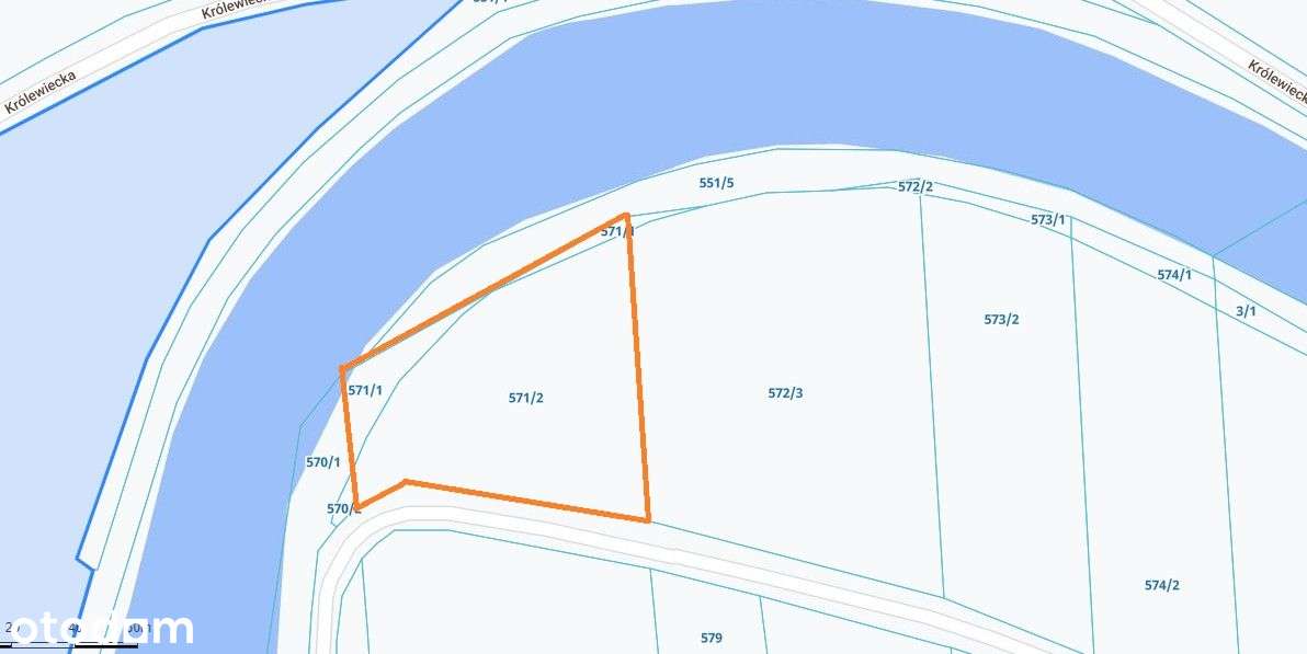 Działka z linią brzegową rzeki. - Pełny obrazek: 4/10