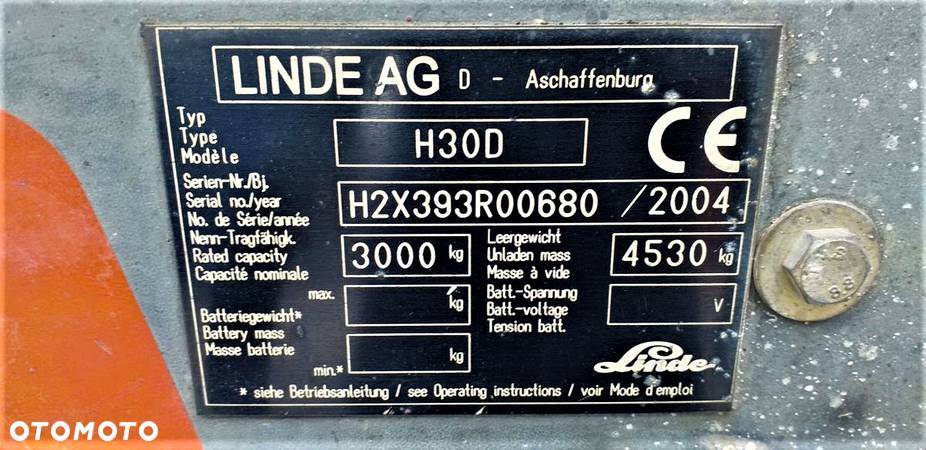 Linde Wózek widłowy LINDE H 30 D - 28