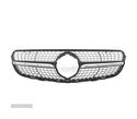 GRELHA DIANTEIRA PARA MERCEDES CLASSE GLC X253 C253 AMG 16-18 LOOK DIAMOND PRETO - 3