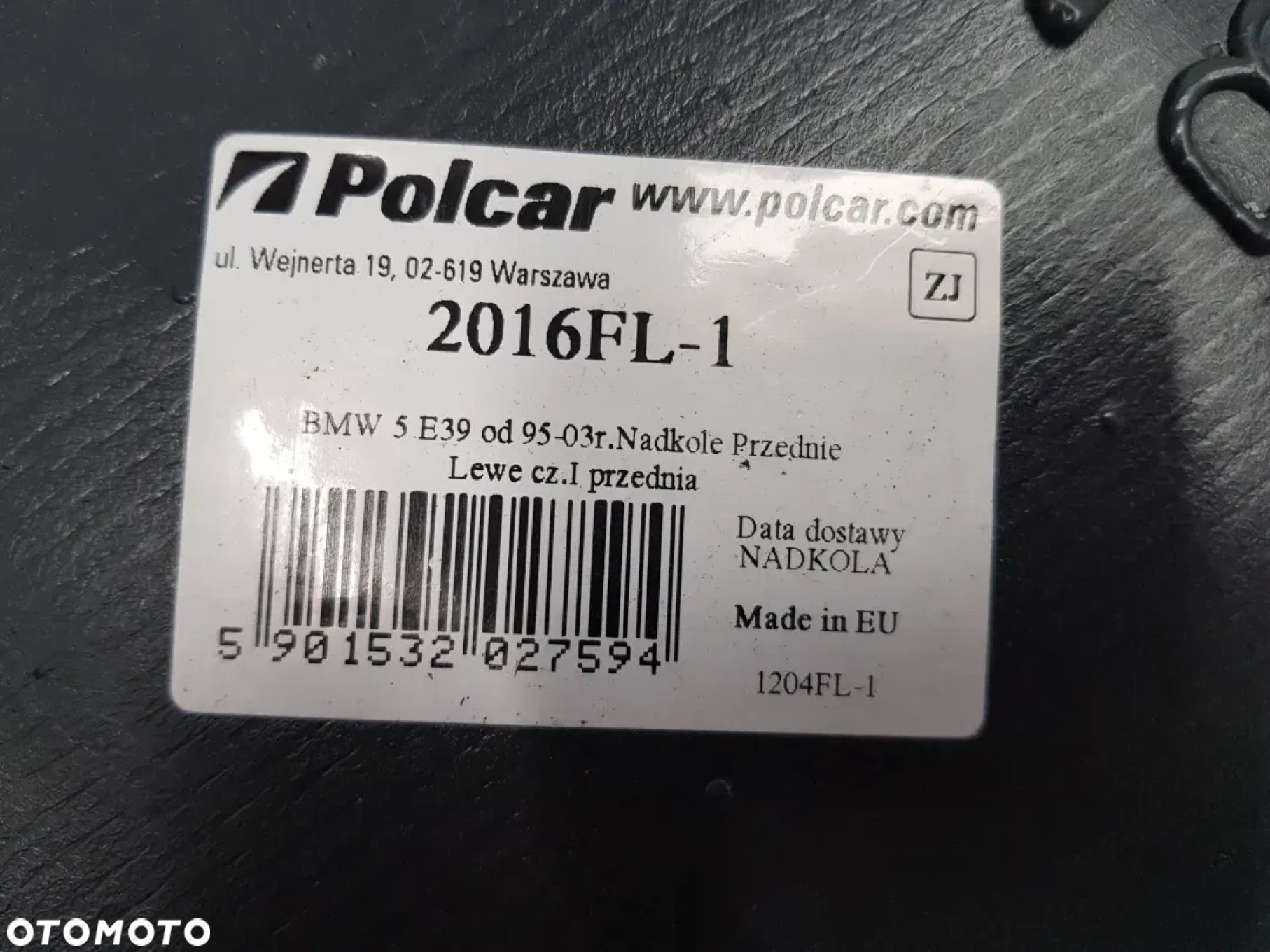 Nadkole przednie lewe część przednia BMW E39 1995-2003r 2016FL-1 POLCAR NOWE - 5