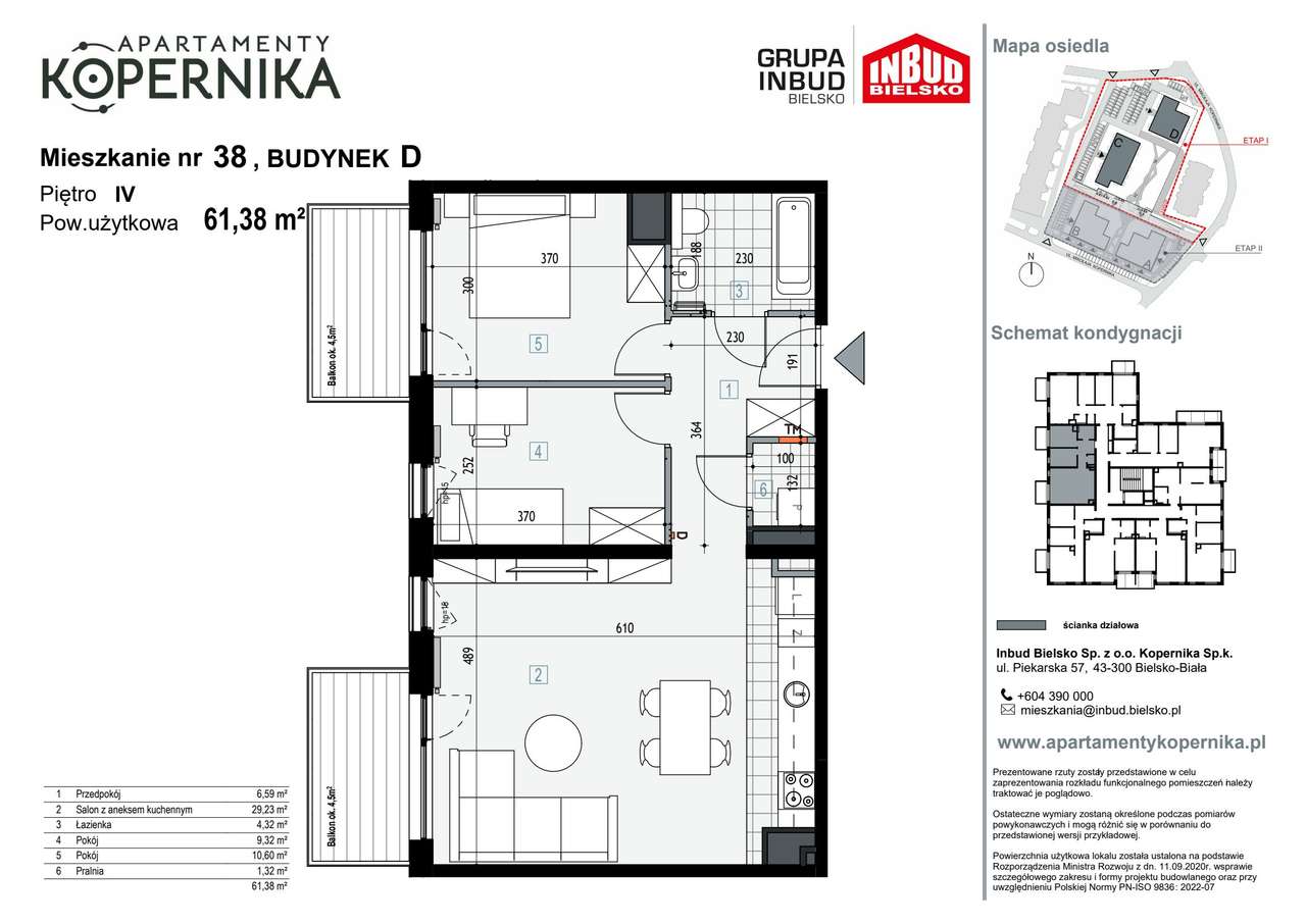 Apartamenty Kopernika | mieszkanie 3-pok. | D_38 - Pełny obrazek: 3/8