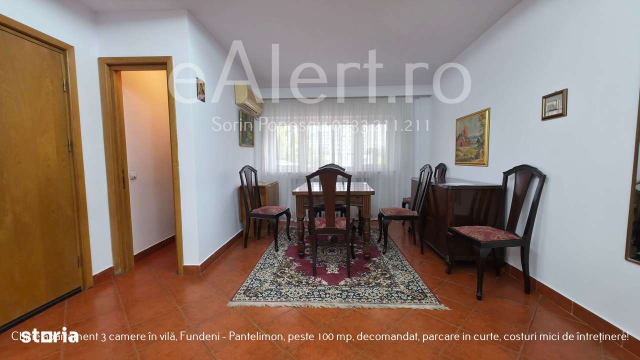 Apartament 3 camere în vilă – 100+ mp, curte, parcare, zonă excelentă - Imagine principală: 4/20