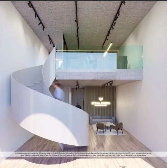 T2 novo 1º piso com varanda e garagem Empreendimento Royal Green-15