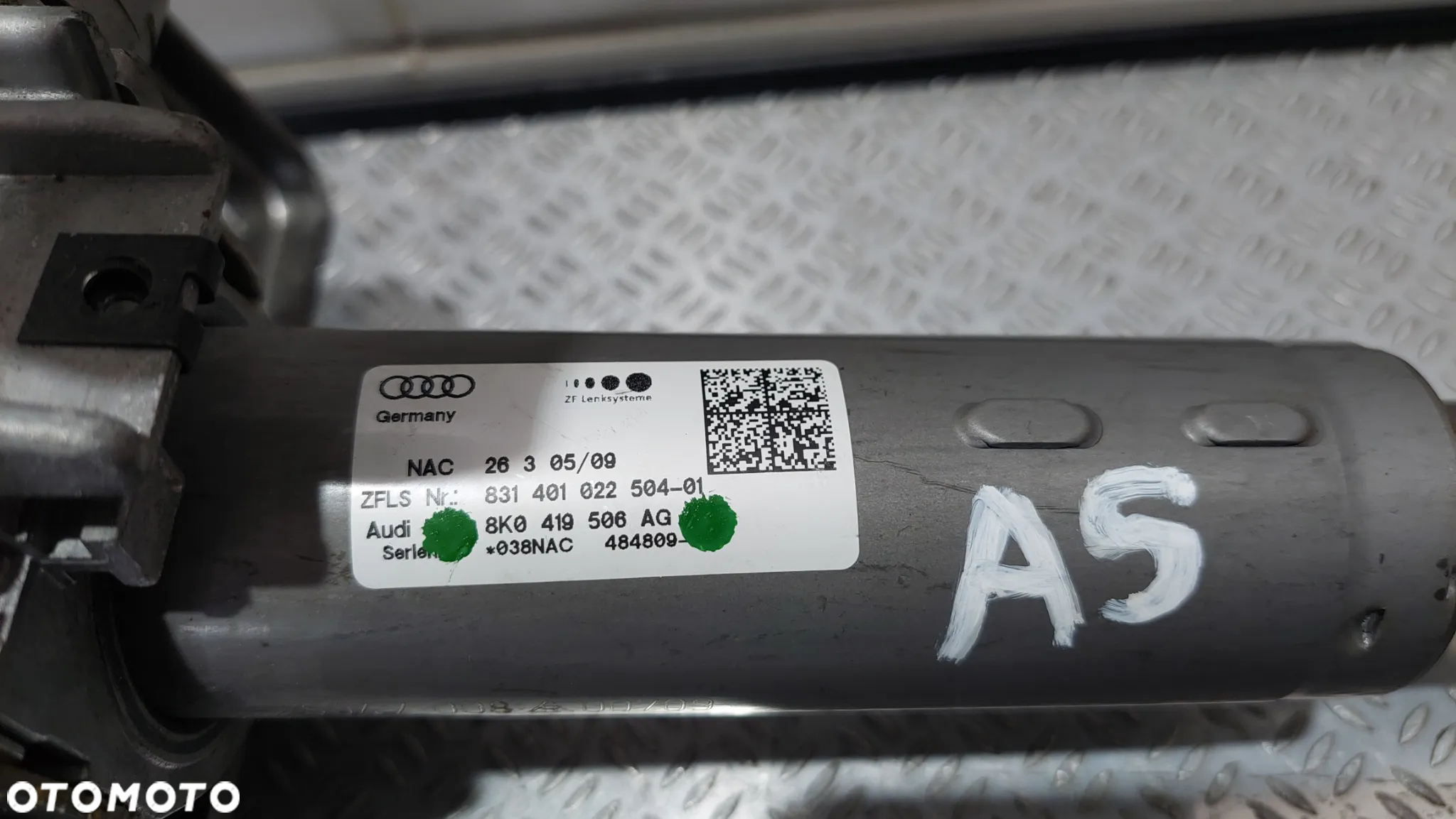 KOLUMNA KIEROWNICZA AUDI A4 A5 B8 R2009 NR 8K0419506AG - 2