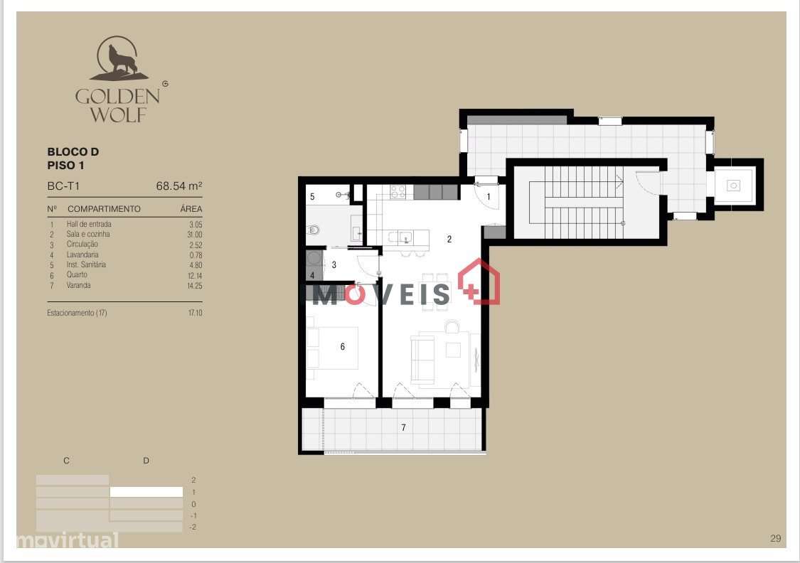 Apartamento T1 - Golden Wolf  - Telheiro, Leiria - Grande imagem: 4/23