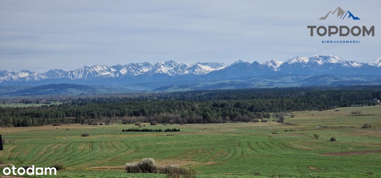 Działka budowlana z widokiem na całą panoramę Tatr