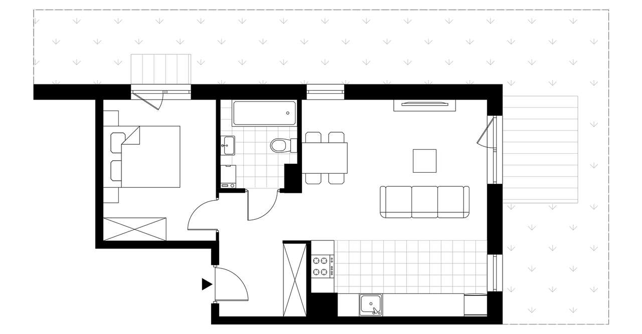 2-pokojowe mieszkanie 49m2 + ogródek Bez Prowizji - Pełny obrazek: 3/8