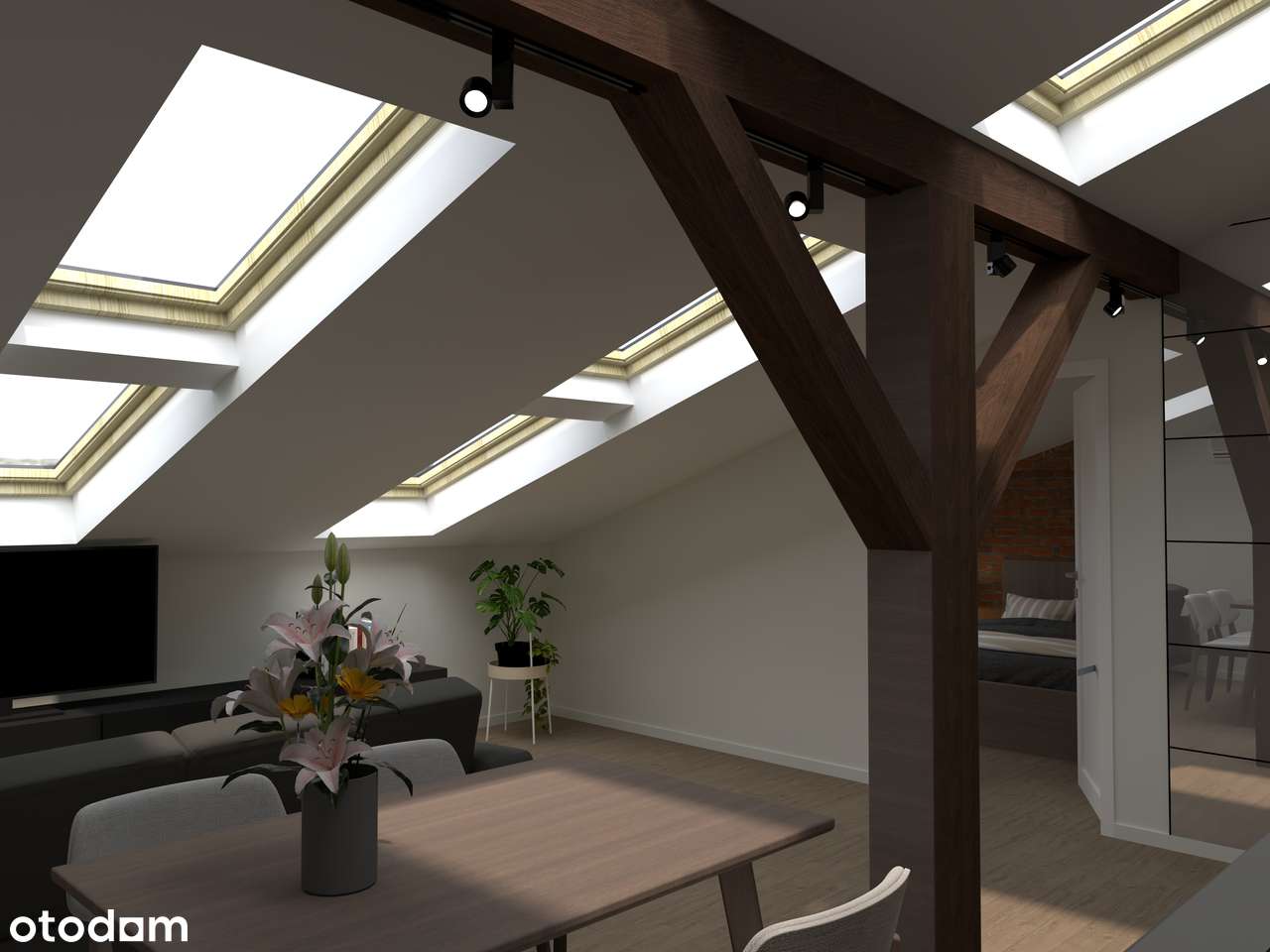 Centrum Wrocławia ul. Kołłątaja 2 pokoje 34m2 użytkowa 49m2 całkowita-2