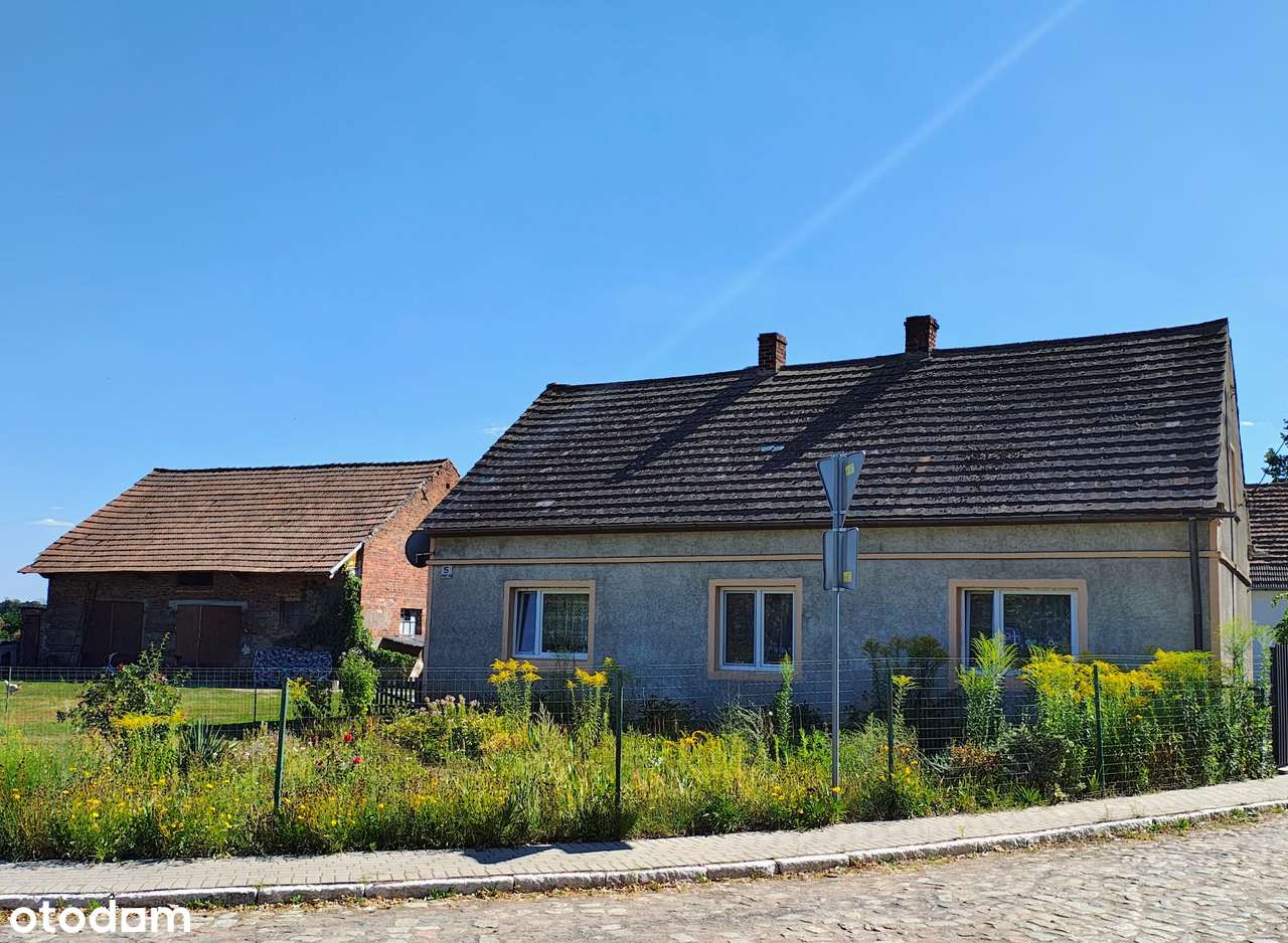 Dom jednorodzinny z dużą działką i budynkami gospodarczymi