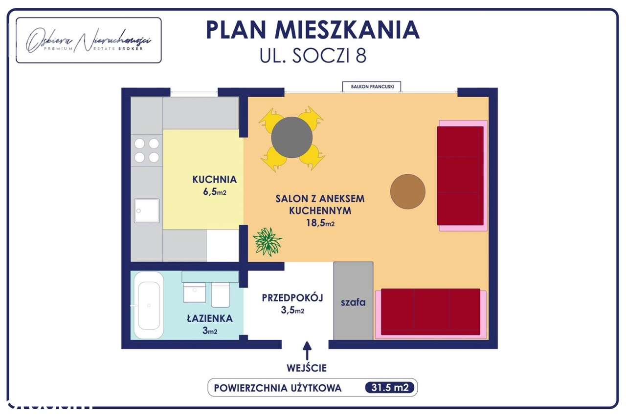 Gotowe do wejścia studio na - Stegnach ul. Soczi-7