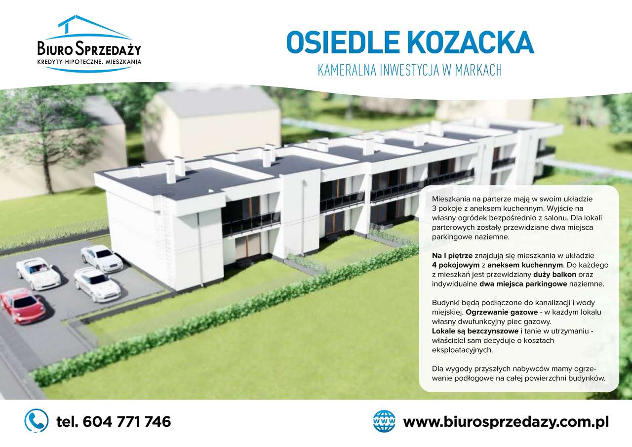 4 POKOJE + 2MP+DUŻY BALKON - wśród ciszy i zieleni - Pełny obrazek: 4/9