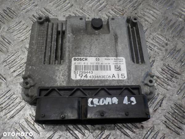 FIAT CROMA 1.9 JTD STEROWNIK KOMPUTER SILNIKA 51799443 - 1