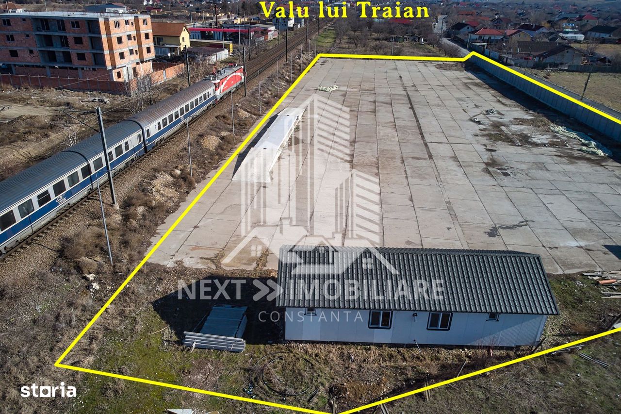 Teren intravilan 7797mp, constructii- hale, birouri , Valu lui Traian