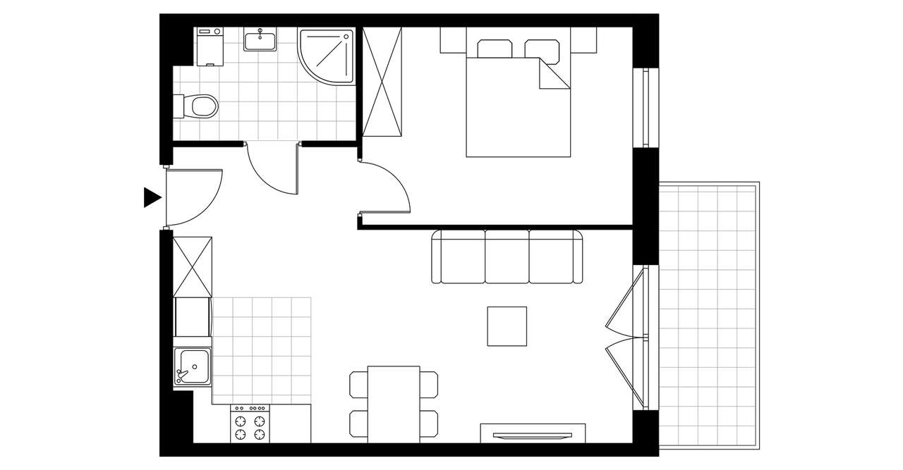 Osiedle Tkacka | mieszkanie 2-pok. | I-71 - Pełny obrazek: 4/9