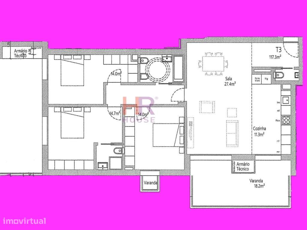 Vende-se T3 Quinta da Portela com garagem. - Grande imagem: 4/5