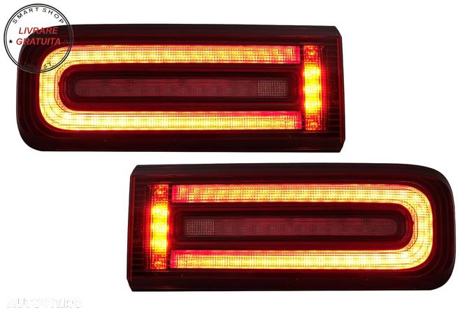 Stopuri Full LED Mercedes G-Class W463 (2008-2017) Facelift 2018 Design LED Dinami- livrare gratuita - 1