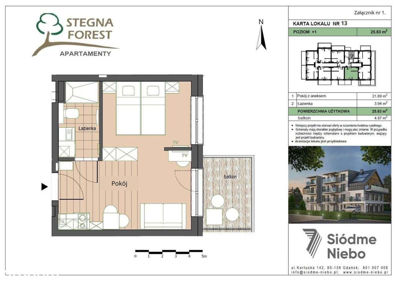 Inwestycyjny apartament | M13 - Pełny obrazek: 2/7