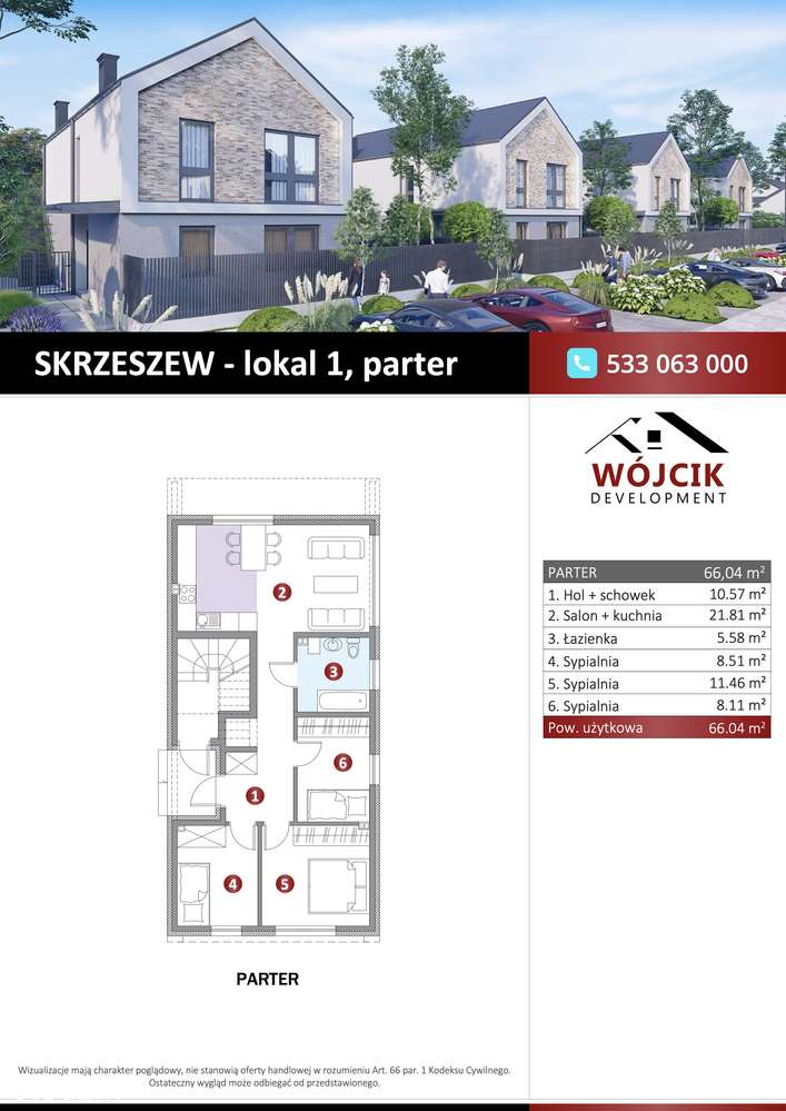 Mieszkania bezczynszowe z ogrodem Skrzeszew-5