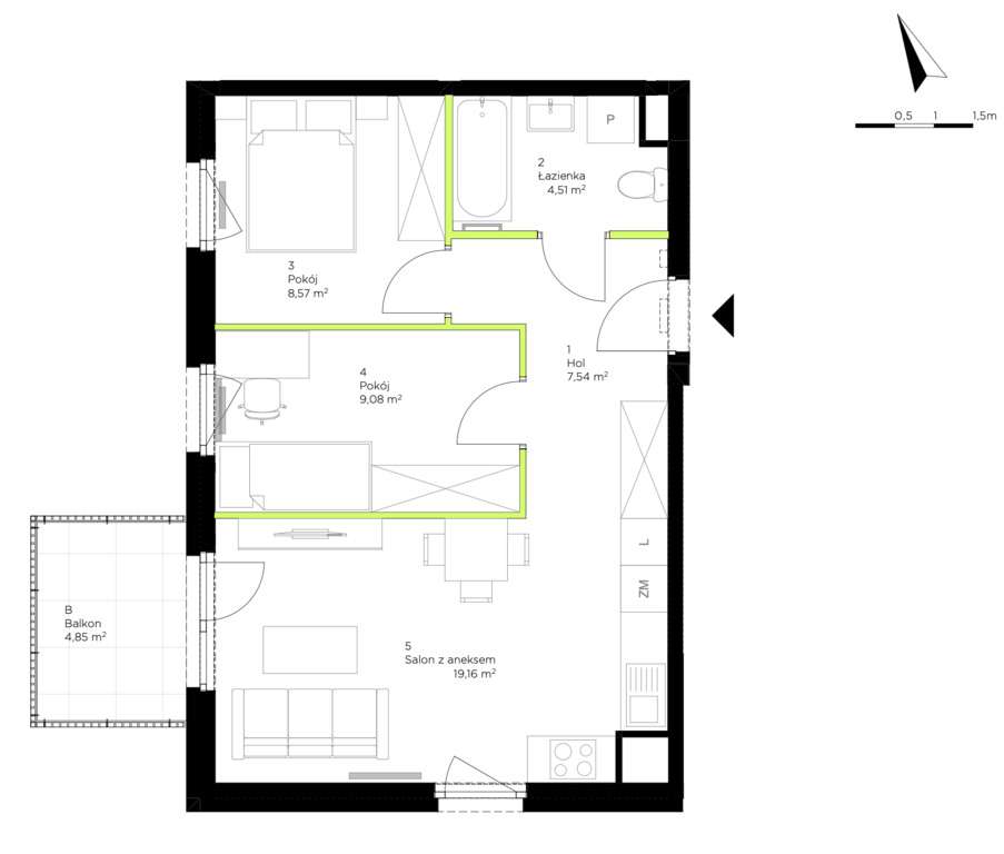 Wykończone pod klucz M3 – Ochota/Włochy-17