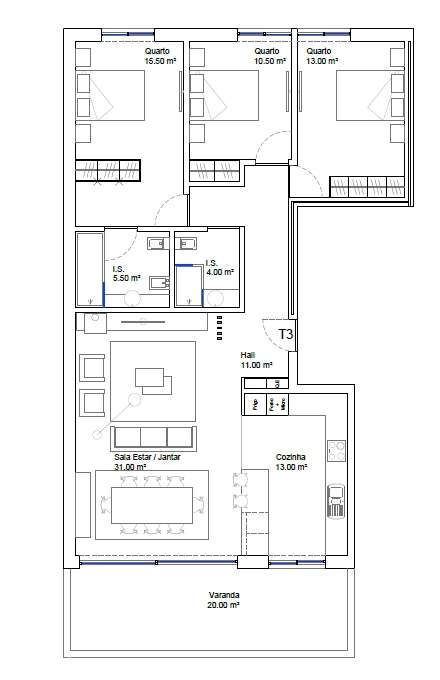 APARTAMENTO T3, BARQUEIROS, BARCELOS-14