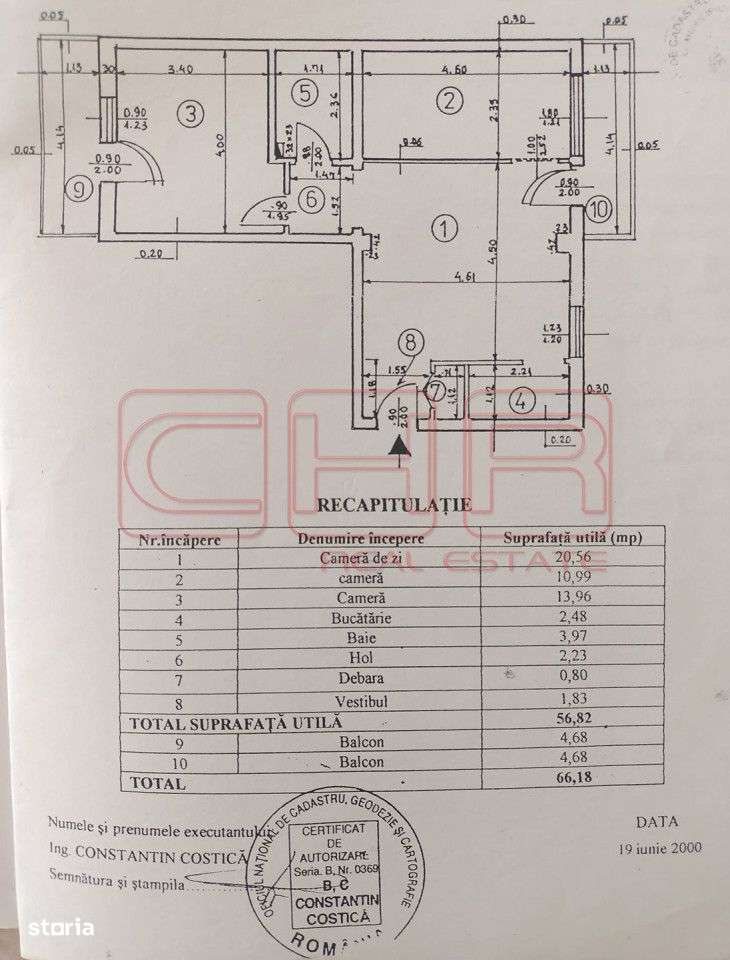 Apartament 3 camere Aviatiei, Capalna, #915-11