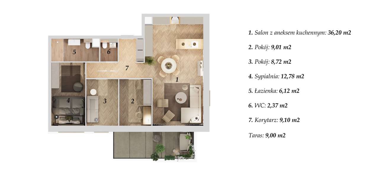 Ostatni duży apartament na sprzedaż! Blisko lasu!-2