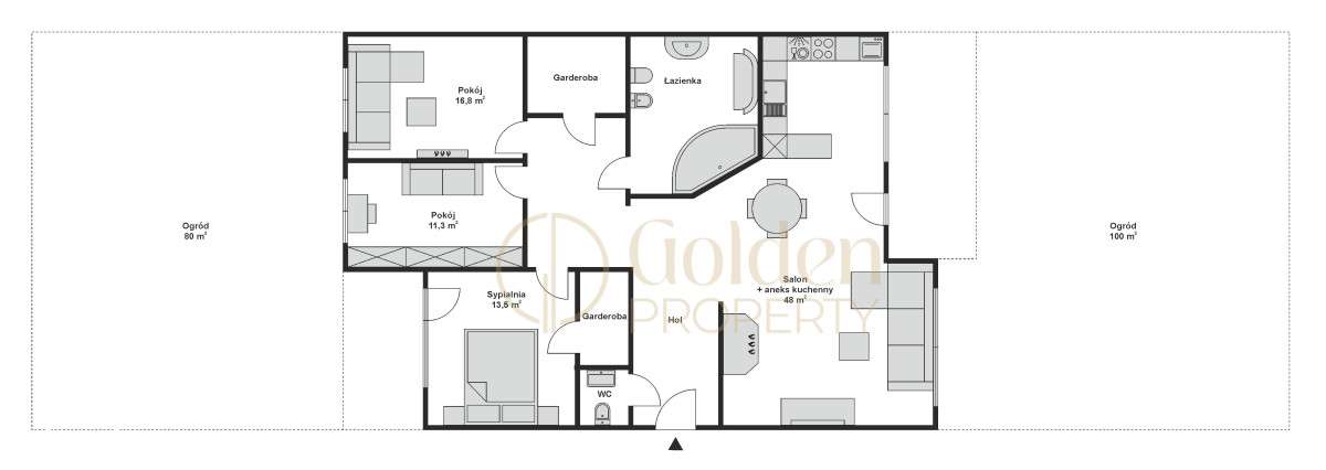 Osiedle z basenem przy lesie, taras i ogród-9