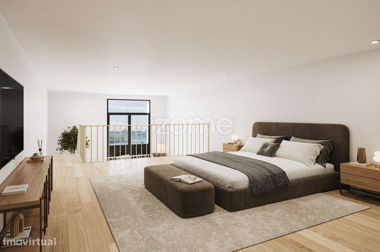 Apartamento T1+1 Cais da Pescaria Gaia (Fração C vista rio) - Grande imagem: 2/18